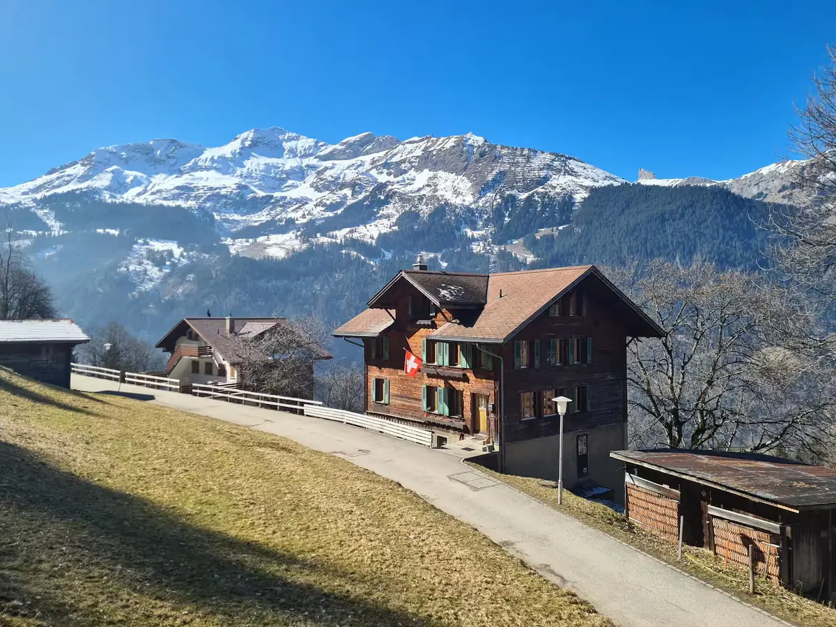Chalet Talblick top-floor apartment in Wengen